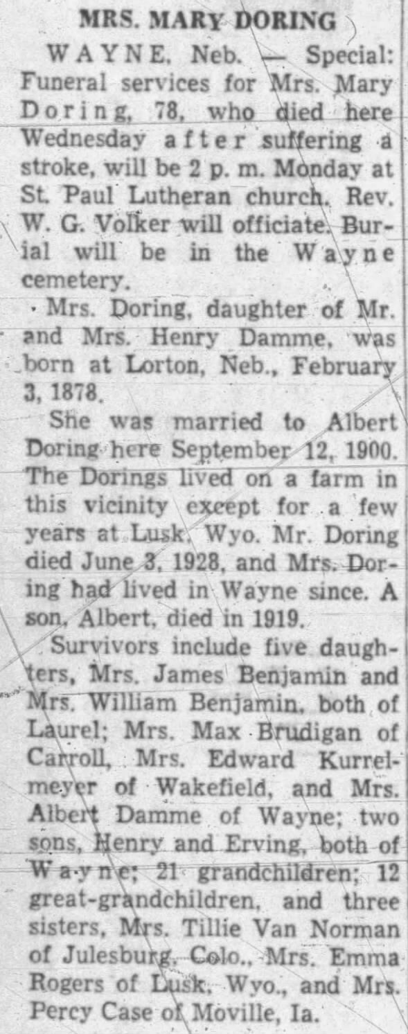 Obituary for MARY DO RING (Aged 78)